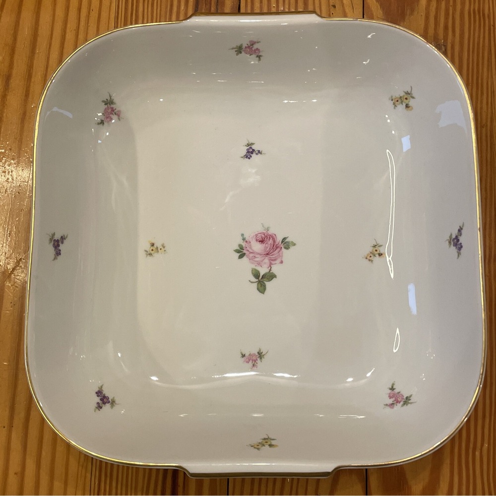 Rosenthal Hillside Helena Square Serving Platter, 9-1/8" Selb-Germany, US Zone